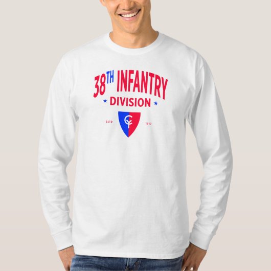 38e Infanteriedivisie - US Military Long T-shirt (Voorkant)