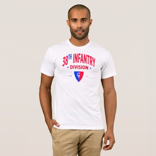 38e Infanteriedivisie - US Military T-shirt (Voorkant volledig)
