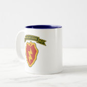 38e IPSD - 25e infanterie Tweekleurige Koffiemok (Voorkant links)