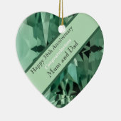 38e Jubileum voor bruiloft Beryl Keramisch Ornament (Rechts)