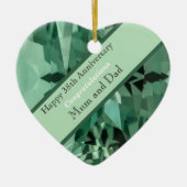 38e Jubileum voor bruiloft Beryl Keramisch Ornament (Voorkant)