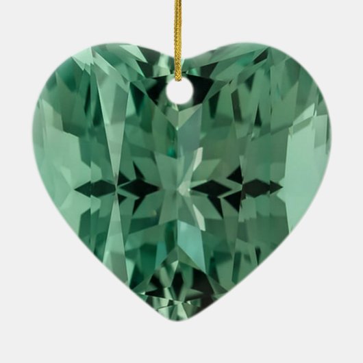 38e Jubileum voor bruiloft Beryl Keramisch Ornament (Achterkant)