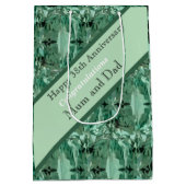 38e Jubileum voor bruiloft Green Beryl Medium Cadeauzakje (Achterkant)