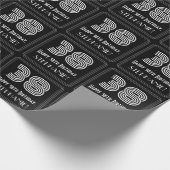 38e verjaardag: Art Deco geïnspireerd look "38" w  Cadeaupapier (Hoek)