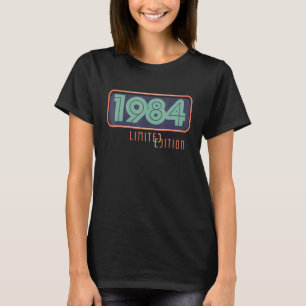 38e verjaardag Dames Mannen 38 jaar 1984 2 T-shirt