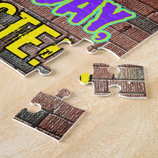 38e verjaardag ~ Fun, geïnspireerd door Urban Graf Legpuzzel (Zijkant)