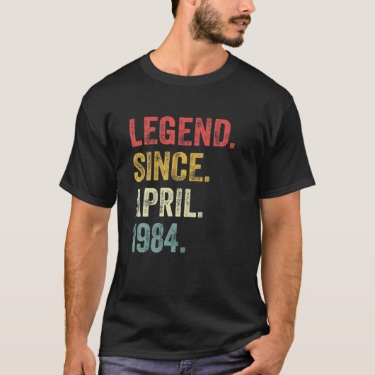 38e verjaardag geeft 38 jaar oude Legende sinds ap T-shirt (Voorkant)