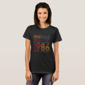 38e verjaardag geschenken Retro - Geweldige sinds T-shirt (Voorkant volledig)