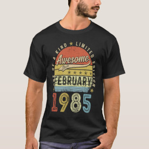 38e verjaardag Geweldige sinds februari 1985 38 ja T-shirt