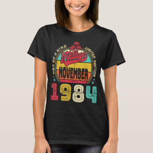  38e verjaardag Geweldige sinds november 1984 T-shirt