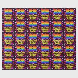 38e verjaardag: Heatten, regenboognr. 38 Cadeaupapier