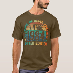 38e verjaardag Mannen Vintage 1984 38 jaar - T-shirt