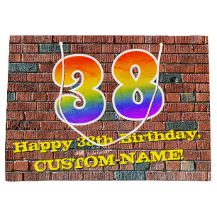 38e verjaardag: Plezier, op graffiti geïnspireerde Groot Cadeauzakje