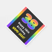 38e verjaardag: Regenboogspectrum # 38, Aangepaste Servet (Hoek)