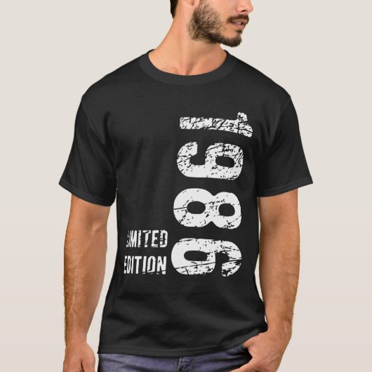 38e verjaardagscadeau 1986 Limited Edition 38 jaar T-shirt (Voorkant)