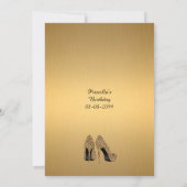 38e, Verjaardagsfeest 38e, Cheetah, Black & Gold Kaart (Achterkant)