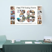 38e Verjaardagsfeest Nummer 38 Fotocollage Spandoek (Beurs)