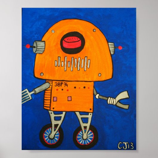 38p 3/4 .....koelste robot in de galxy poster (Voorkant)