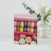 38ste Franse verjaardag Macaron-Joyeux Anniversair Briefkaart (Staand voorkant)
