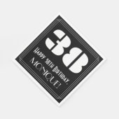 38ste verjaardag: Art Deco Geïnspireerde look "38" Servet (Hoek)