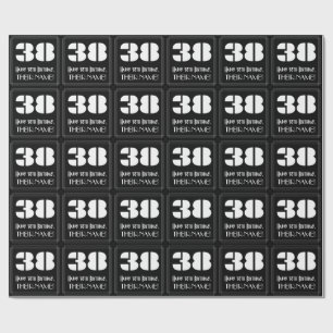 38ste verjaardag: Art Deco geïnspireerde uitstrali Cadeaupapier