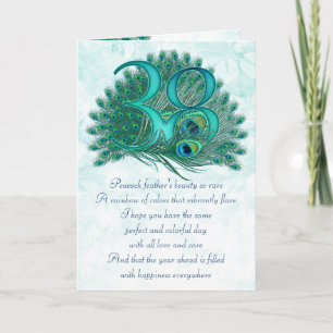 38ste verjaardags decoratieve genummerde kaarten