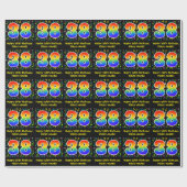 38th Birthday: Colorful Music Symbols, Rainbow 38 Cadeaupapier (Vlak)