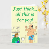 395 Dit alles is voor u - Verjaardagswens - Cartoo Kaart (Gele Bloem)