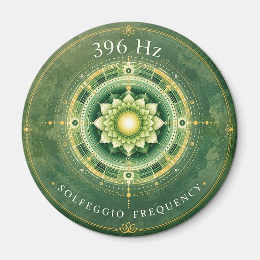 396 Hz Solfeggio Frequentie Magneet (Voorkant)