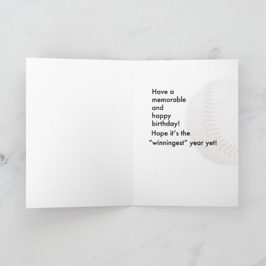 3970 de Verjaardag van het honkbal Kaart (Binnen)