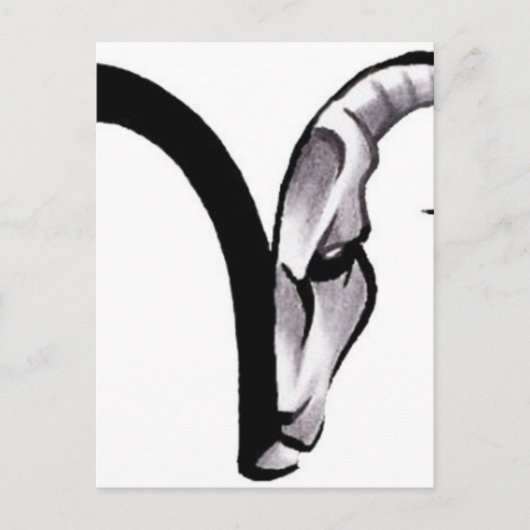 398ed2e311876f65315abc50c5e40934—aries-ram-tattoo briefkaart (Voorkant)