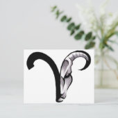 398ed2e311876f65315abc50c5e40934—aries-ram-tattoo briefkaart (Staand voorkant)