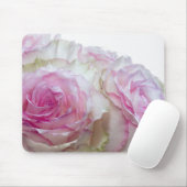 3998 - Roze en witte rozen Muismat (Met muis)