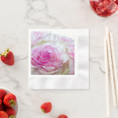 3998-Roze & Witte bruiloft Rozen Servet (Insitu)