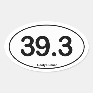 39.3 Goofy Runner - ovale Sticker
