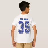 39 Aangepast Jersey T-shirt (Achterkant volledig)