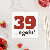 39 alweer kerry red verjaardagsfeest servet (Insitu)