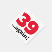 39 alweer verjaardagsfeest servet (Hoek)