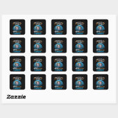 39 Beagle Moeder Koeler Vierkante Sticker (Vel)