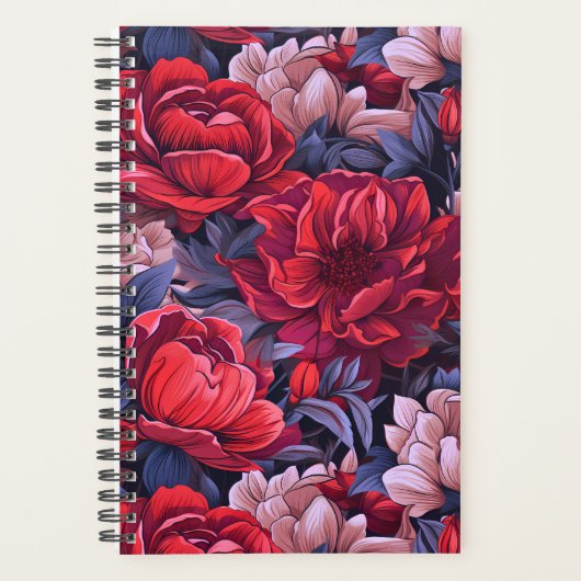#39 Bloemen patroon Planner (Voorkant)
