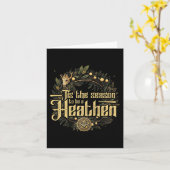 &#39; Dit is het seizoen om een heidense heidense  Kaart (Gele Bloem)