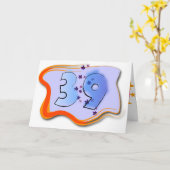 39 en het houden van de verjaardag Kaart (Gele Bloem)