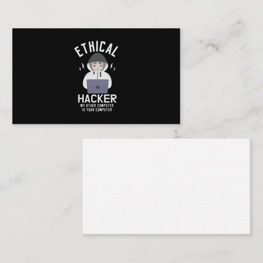 39.Ethische hacker Deze computer is uw kompas Visitekaartje (Voorkant / Achterkant)