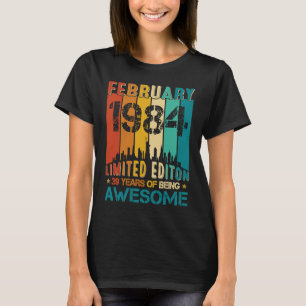 39 februari 1984 39 jaar oud t-shirt