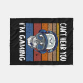 39.Gamer cant hear you Im gaming gift Fleece Deken (Voorkant (Horizontaal))