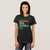 39 jaar 39e verjaardag Geweldige sinds december T-shirt (Voorkant volledig)