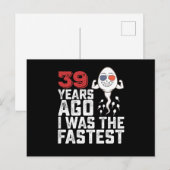39 jaar geleden was ik de snelste briefkaart (Voorkant / Achterkant)