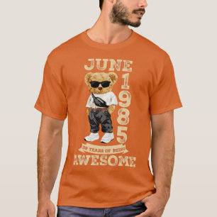 39 jaar Geweldige juni 1985 koele 39e geboorte T-shirt
