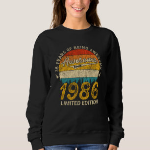 39 jaar oud 1986 Retro Geweldige 39ste verjaardag Trui