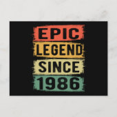 39 jaar oud Bday 1986 Epic Legend 39e verjaardag Briefkaart (Voorkant)